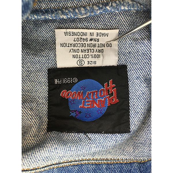 古着 90s PLANET HOLLYWOOD 「Atlanta」 刺しゅう デニム 古着 90s PLANET HOLLYWOOD 「Atlanta」 刺しゅう デニム