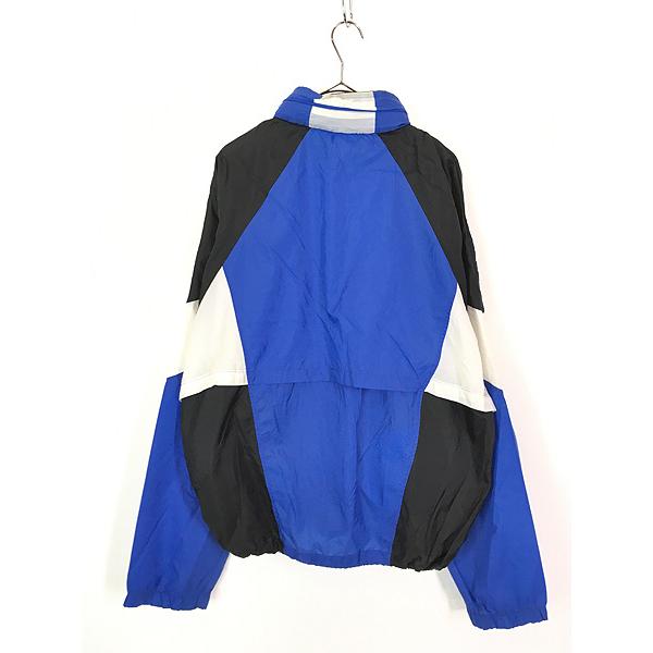 90s XL相当   ナイロン ジャケット アームロゴ 90s adidasアディダス トレフォイル ロゴ刺繍 マルチカラー