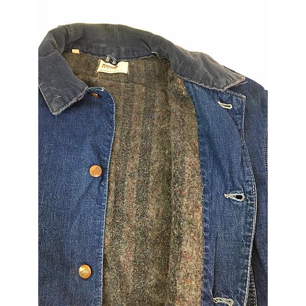 古着 60s MONTGOMERY WARD ブランケット ライナー 濃紺 デニム 古着 60s MONTGOMERY WARD ブランケット ライナー 濃紺 デニム