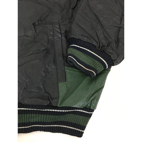 古着 90s NFL Green Bay Packers パッカーズ 本革 オールレザー