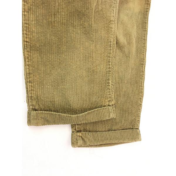 古着 90s Eddie Bauer 極太畝 コーデュロイ タック パンツ コーズ 太  