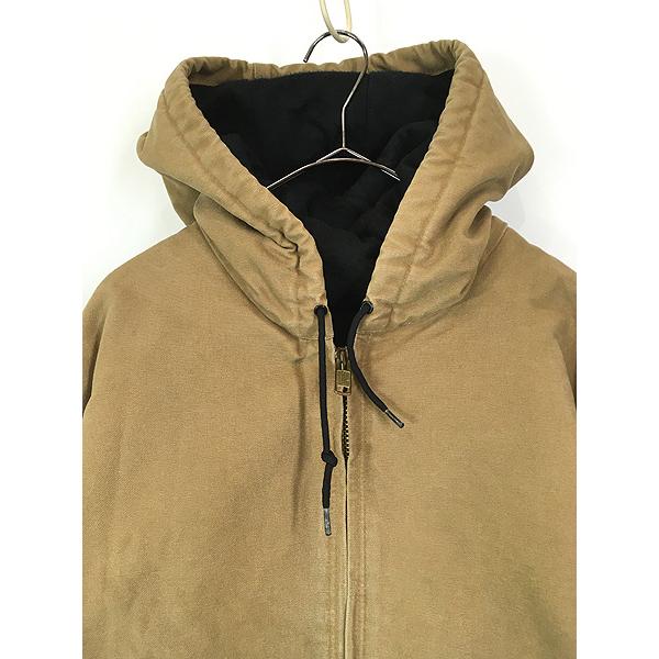 古着 Carhartt 防寒 ブラウン ダック パデット アクティブ