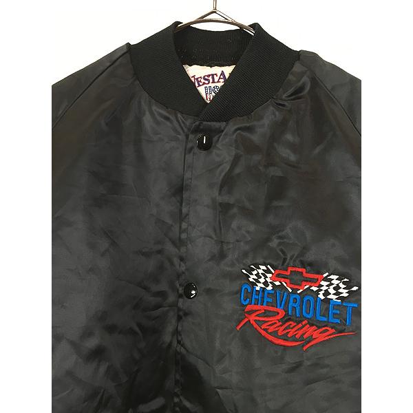 古着 90s CHEVROLET シボレー レーシング 光沢 サテン 古着 90s CHEVROLET シボレー レーシング 光沢 サテン
