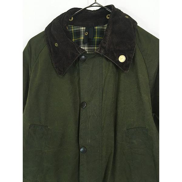 美品 Barbour BEDALE オリーブ 42 英国製 3ワラント 古着 90s 英国製 Barbour 3ワラント 「BEDALE」 オイルド