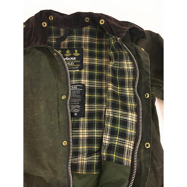 古着 90s 英国製 Barbour 3ワラント 名作 「BURGHLEY」 オイルド