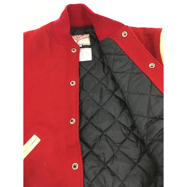 古着 90s USA製 Ripon Jackets 「W」 本革 レザー ウール 古着 90s USA製 Ripon Jackets 「W」 本革 レザー ウール