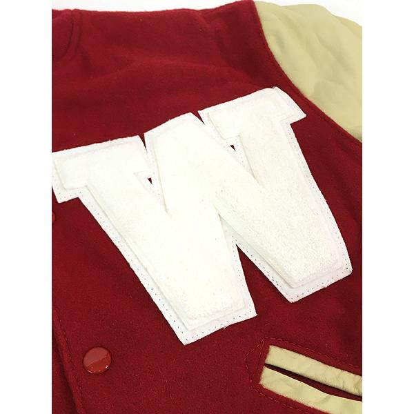 古着 90s USA製 Ripon Jackets 「W」 本革 レザー ウール 古着 90s USA製 Ripon Jackets 「W」 本革 レザー ウール