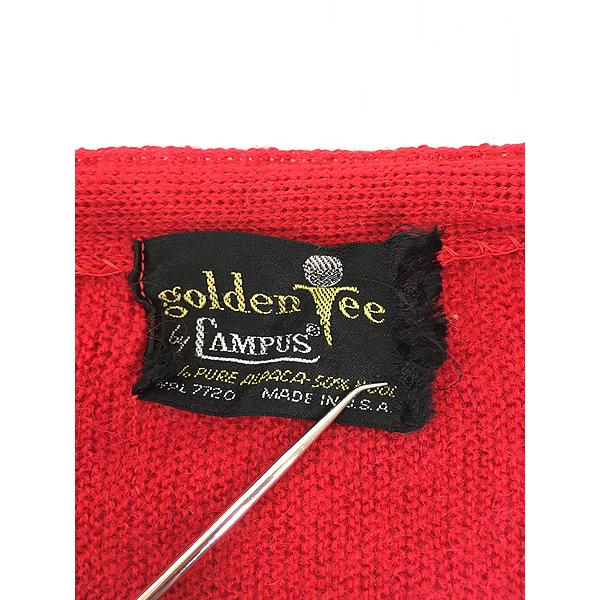 古着 60s USA製 golden tee by Campus ソリッド アルパカ ウール 古着 60s USA製 golden tee by Campus ソリッド アルパカ ウール