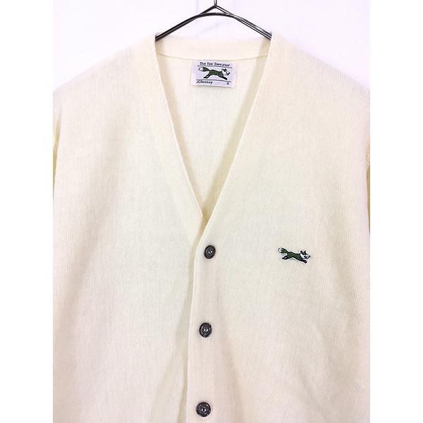古着 80s USA製 JC Penney The Fox Sweater キツネ ワッペン 古着 80s USA製 JC Penney The Fox Sweater キツネ ワッペン