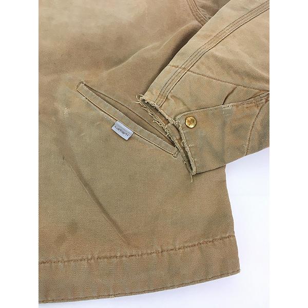 80S　USA製　Carhartt　デトロイトジャケット　裏地ブランケット 古着 80s USA製 Carhartt 裏地 チェック ブランケット レア