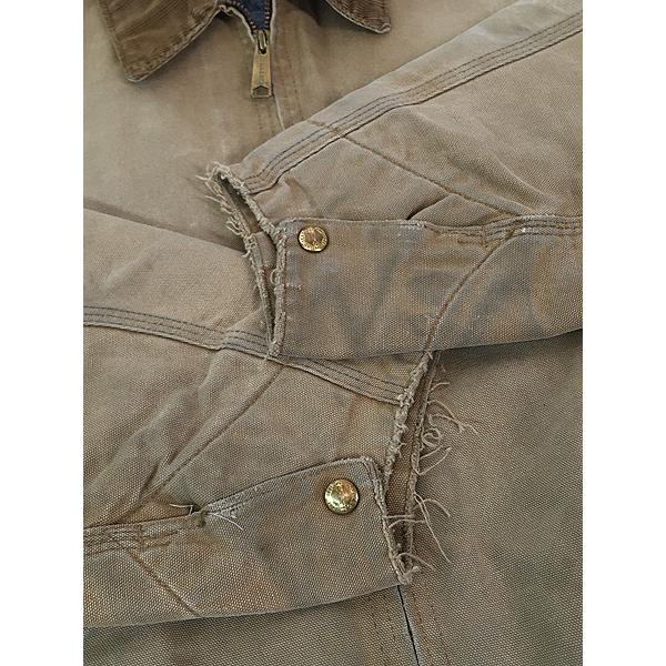 80s USA製 100周年タグ carhartt デトロイトジャケット 古着 80s USA製 Carhartt 100周年 アニバーサリー 裏地