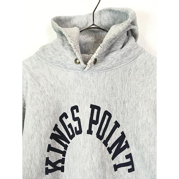 古着 90s USA製 Champion Reverse Weave 「KINGS POINT」 染み込み 