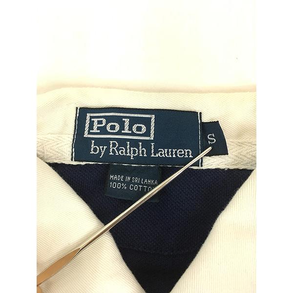 古着 Polo Ralph Lauren 紺×黄 太ピッチ ボーダー カノコ ラガー 古着 Polo Ralph Lauren 紺×黄 太ピッチ ボーダー カノコ ラガー