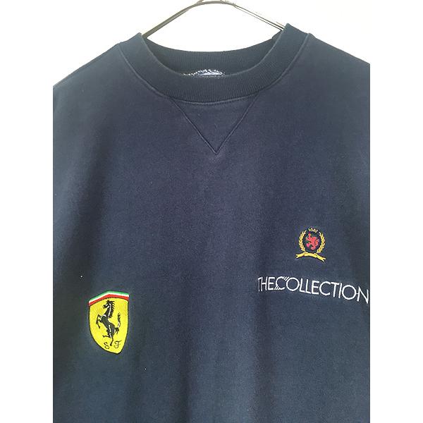 古着 90s TOMMY HILFIGER フェラーリ 刺しゅう フラッグ パッチ