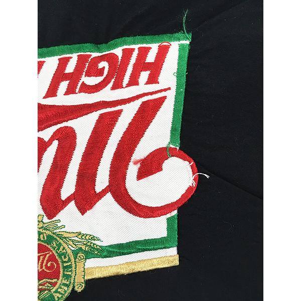 古着 90s USA製 Miller Racing Team ビール 企業 刺しゅう