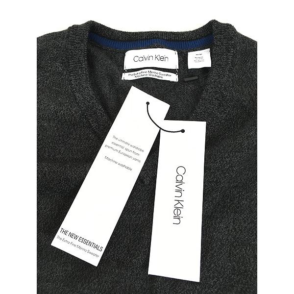 Deadstock」 古着 CK Calvin Klein Vネック メリノ ウール ニット 