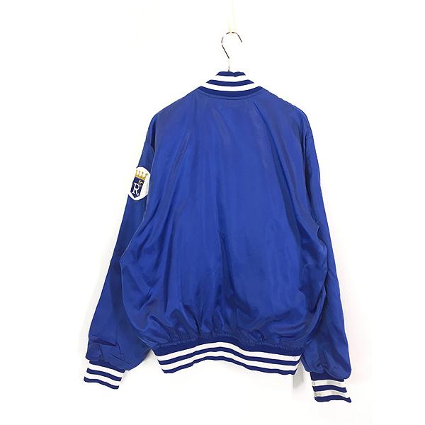 古着 80s USA製 MLB KansasCity Royals ロイヤルズ 光沢 サテン 古着 80s USA製 MLB KansasCity Royals ロイヤルズ 光沢 サテン