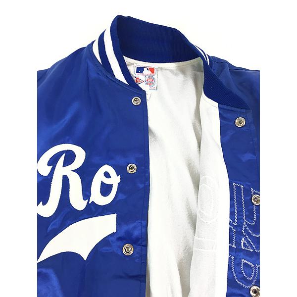 古着 80s USA製 MLB KansasCity Royals ロイヤルズ 光沢 サテン 古着 80s USA製 MLB KansasCity Royals ロイヤルズ 光沢 サテン