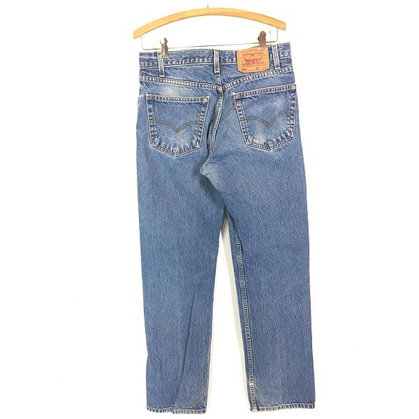 古着 90s Levi's 505-0216 縦落ち 濃紺 ブルー デニム パンツ ジーンズ