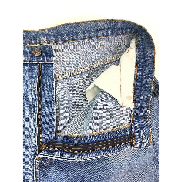 古着 80s Levi's 509-0215 オレンジタブ ヒゲ 濃紺 ブルー デニム