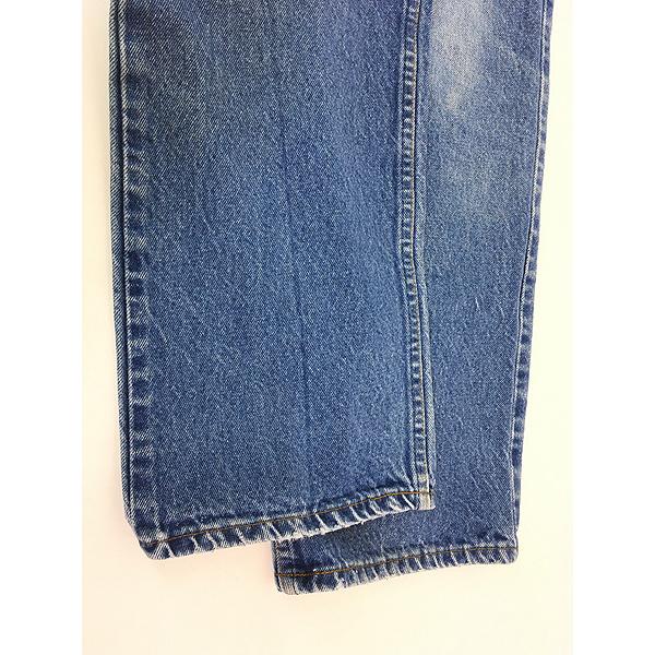 古着 80s Levi's 509-0215 オレンジタブ ヒゲ 濃紺 ブルー デニム