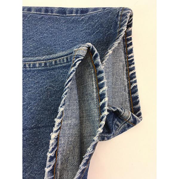 古着 80s Levi's 509-0215 オレンジタブ ヒゲ 濃紺 ブルー デニム