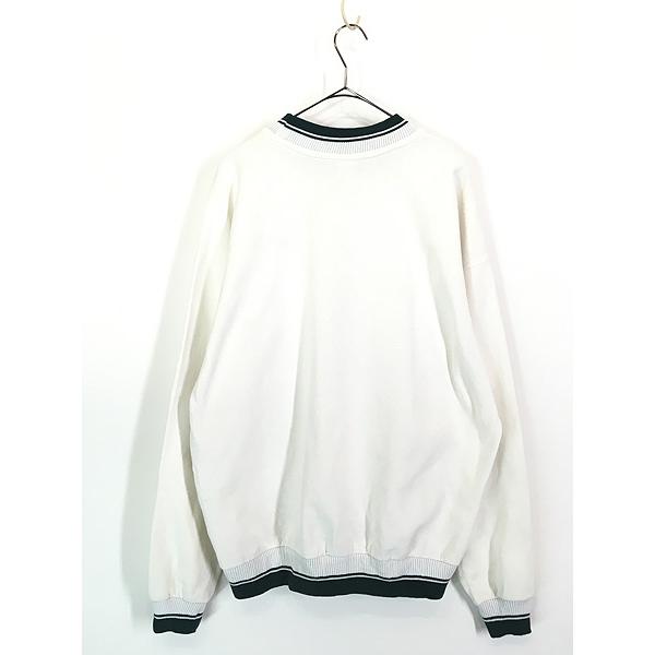 古着 90s NIKE スウォッシュ ワンポイント 刺しゅう リブライン