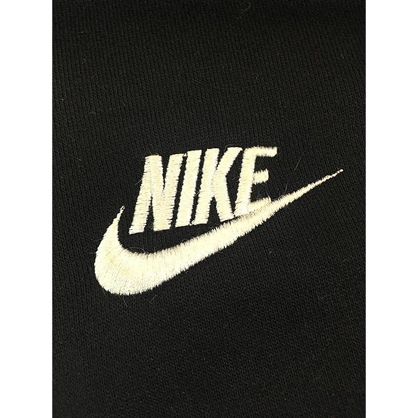 古着 80s NIKE スウォッシュ ワンポイント 刺しゅう ポケット付