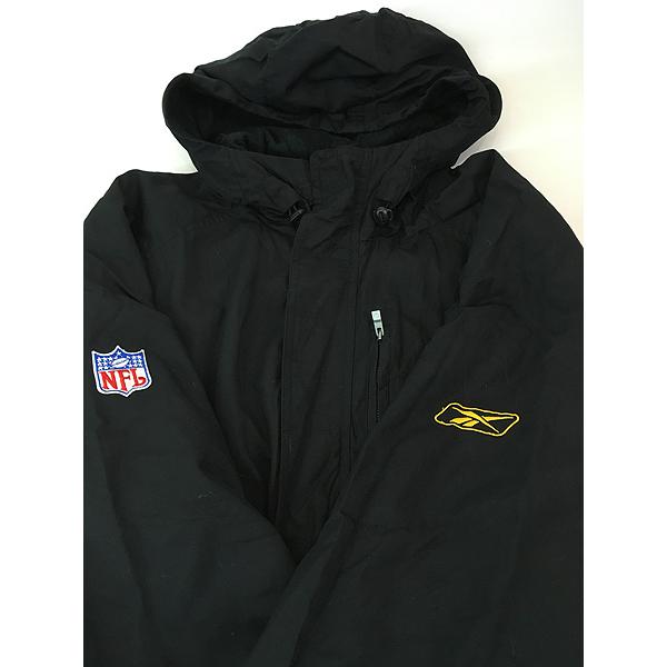 古着 90s NFL Pittsburgh Steelers スティーラーズ 裏地 フリース ナイロン ジャケット パーカー L 古着 古着 90s NFL Pittsburgh Steelers スティーラーズ 裏地 フリース