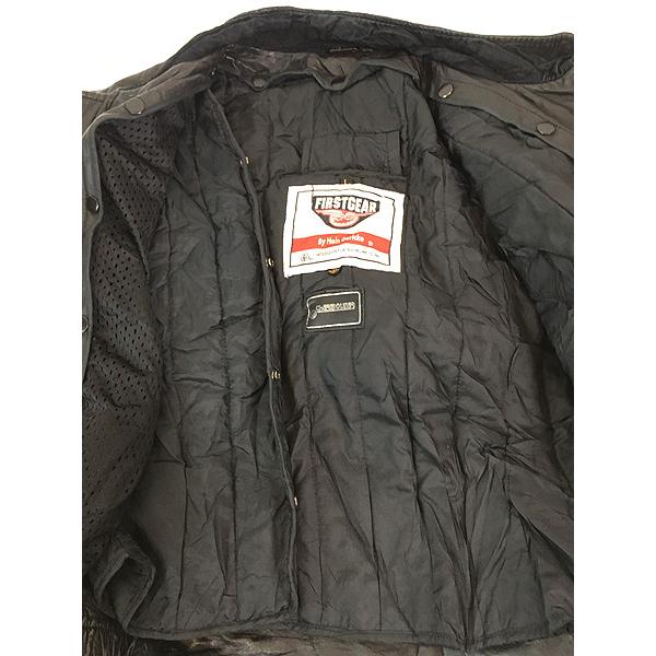 古着 80s FIRSTGEAR by Hein Gericke 防寒 2way パデッド レザー