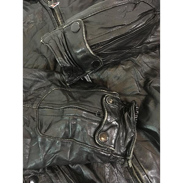 古着 80s FIRSTGEAR by Hein Gericke 防寒 2way パデッド レザー