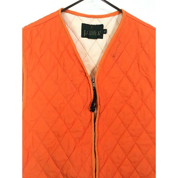 古着 90s J Crew サーマル ライナー パデッド キルティング ベスト M