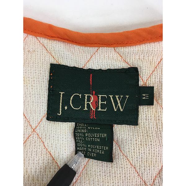 古着 90s J Crew サーマル ライナー パデッド キルティング ベスト M