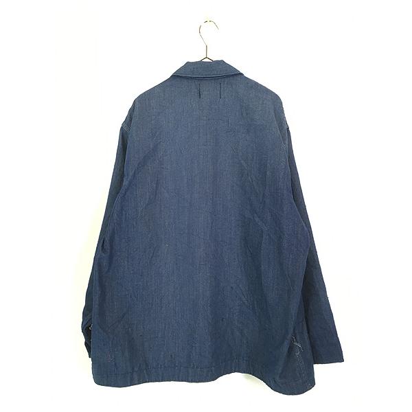 古着 70s MONTGOMERY WARD VATDYDED バットダイ デニム ワーク