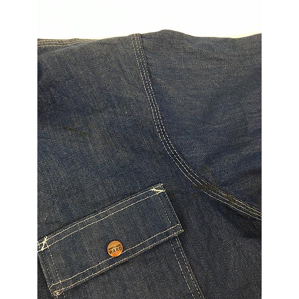 古着 70s MONTGOMERY WARD VATDYDED バットダイ デニム ワーク