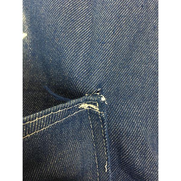 古着 70s MONTGOMERY WARD VATDYDED バットダイ デニム ワーク