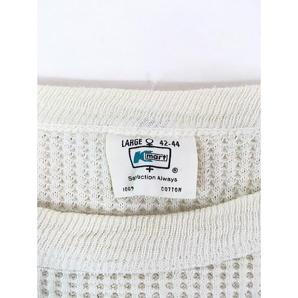 古着 60-70s K-mart 100%コットン ワッフル サーマル シャツ トップス  