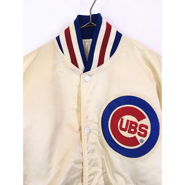 古着 80s USA製 STARTER MLB Chicago Cubs カブス 光沢 サテン 古着 80s USA製 STARTER MLB Chicago Cubs カブス 光沢 サテン
