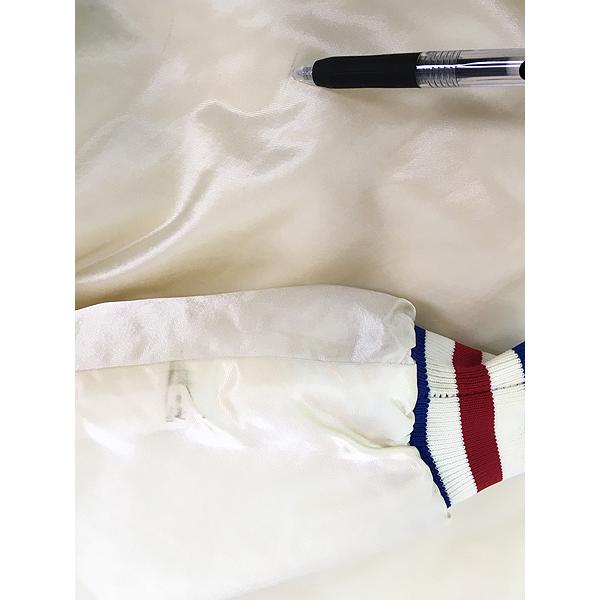 古着 80s USA製 STARTER MLB Chicago Cubs カブス 光沢 サテン