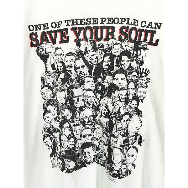 90s 偉人　SAVE YOUR SOUL tシャツ　only one 古着 90s USA製 「Save Your Soul」 × 「Only One」 キリスト