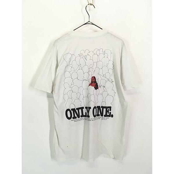 古着 90s USA製 「Save Your Soul」 × 「Only One」 キリスト 豪華 