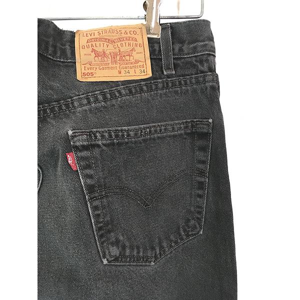 USA製！LEVI'S 505-0260 ブラックデニム W33 リーバイス 25oc02s1.jpg