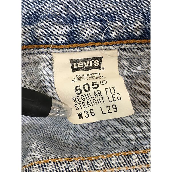 古着 90s Levi's 505-7112 ブルー デニム パンツ ジーンズ スリム W35 L29 古着 90s Levi's 505-7112 ブルー デニム パンツ ジーンズ スリム W35