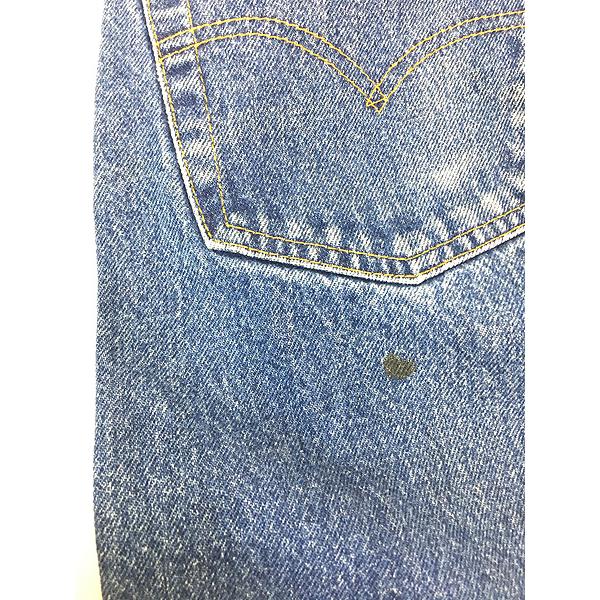 古着 80s USA製 Levi's 505-0215 濃紺 ブルー デニム パンツ ジーンズ
