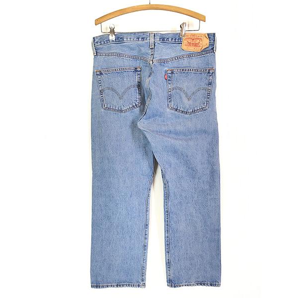 古着 00s Levi's 501 「内股 シングル」 ブルー デニム パンツ