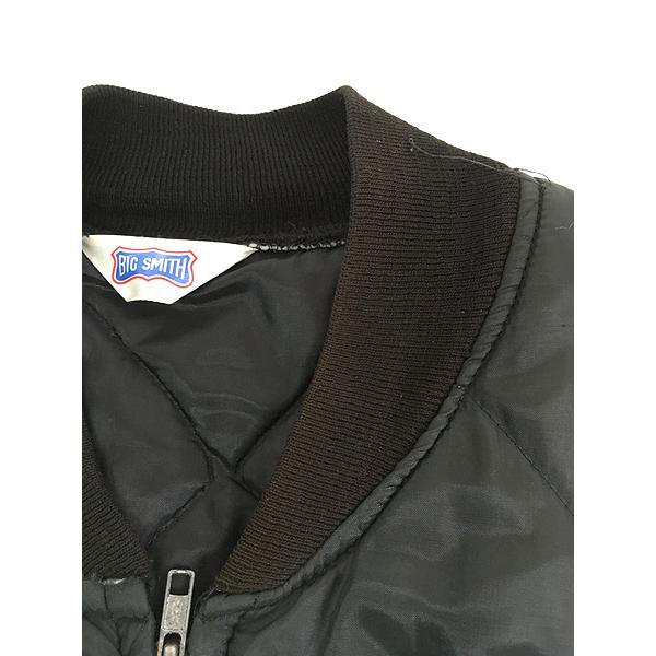 古着 90s BIG SMITH パデッド ナイロン キルティング ワーク ベスト