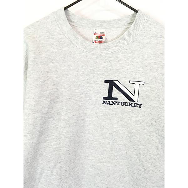 古着 90s USA製 「NANTUCKET」 BIG アルファベット スウェット