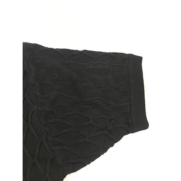 古着 90s Raw Blue 3D ランダム ストライプ アート 半袖 アクリル