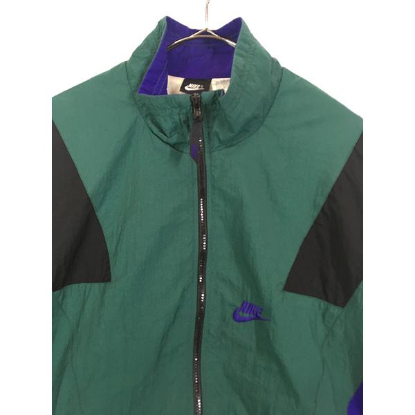 古着 90s NIKE 裏地 天竺 クレイジー ナイロン ジャケット M : 古着屋