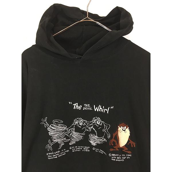 古着 90s LOONEY TUNES タズ 「The TAZ DEVIL Whirl」 長袖 Tシャツ